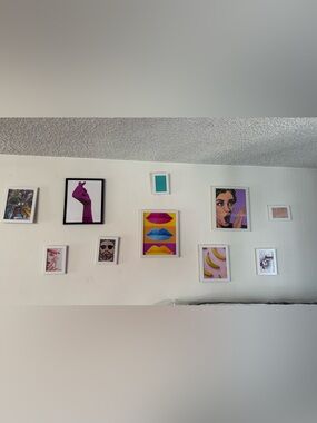 Gallery Colorful Pop Art Print Collection | Set of 10 | Framed